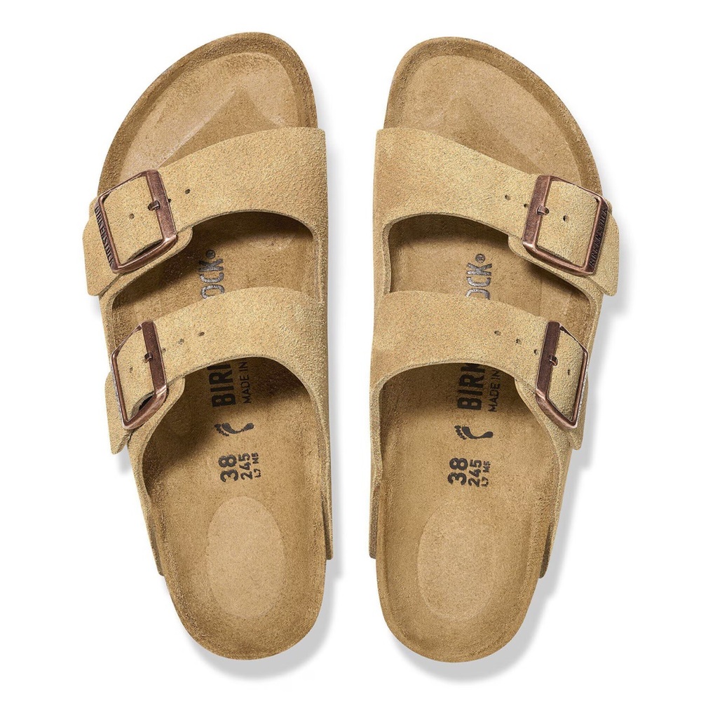 Birkenstock Arizona Suede Leather
Latte Cream men size 45 US 12-12.5 gently used